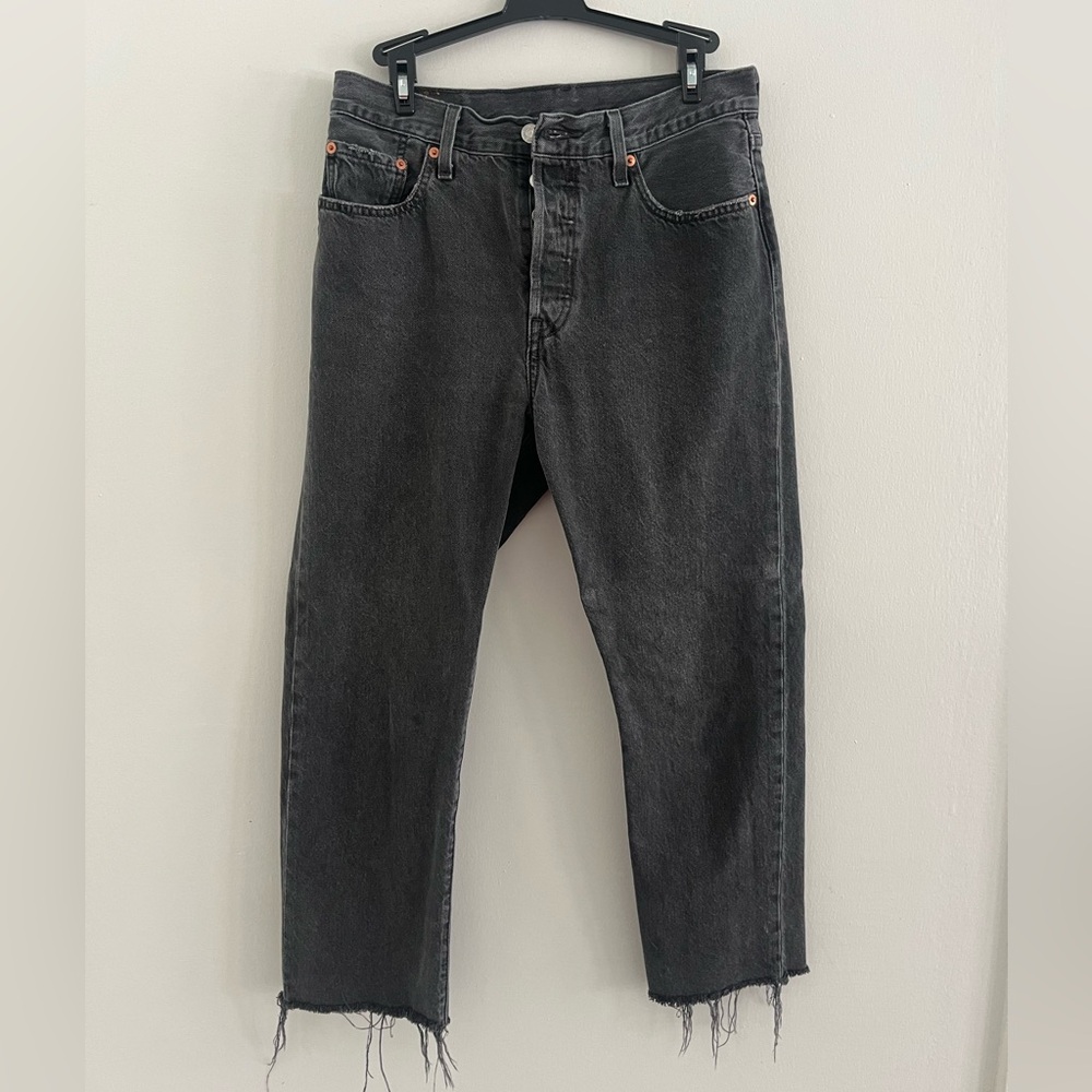 Levi 501 black vintage wash